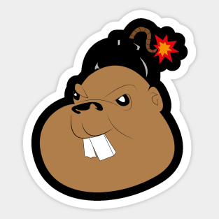 Angry Beaver v1.1 Sticker